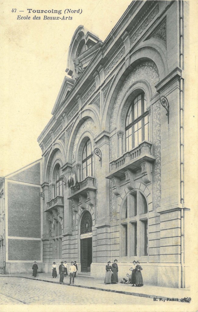 La façade de l'école des Beaux-Arts